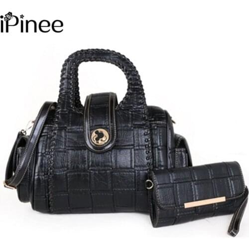 IPinee 2021 new retro all-match pu leather high-capacity bag womens shoulder messenger handbag trend Designer