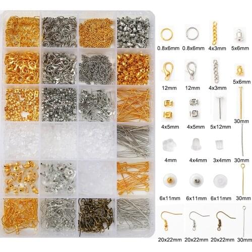 Open Jump Ring /Pins/Lobster Clasp Hooks/Ends Fastener Clasps /Extend Chain /Earring Hooks Jewelry Findings For Fashion Jewelry