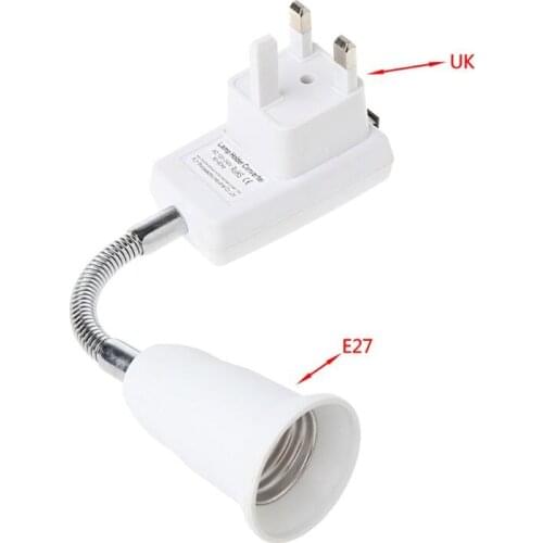 E27 LED Light Bulb Lamp Holder Flexible Extension Adapter Converter Screw Socket 896B
