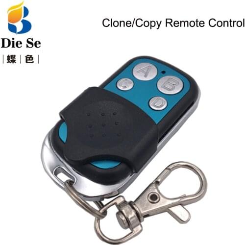 433MHz Universal RF Remote Control Copy Code 4 Buttons Transmitter Cloning Duplicator For Learning Gate Garage Light controller