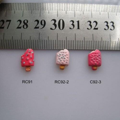 RC91/92 30pcs/bag Cartoon Ice-Lolly Deco Resin Cartoon Deco Nail Art Decoration Nail DIY Deco