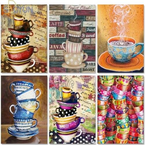 SDOYUNO 60x75cm Frame Painting By Numbers Kits Acrylic By Numbers For Adults oil painting abstract Modern Diy Wall Home Decor