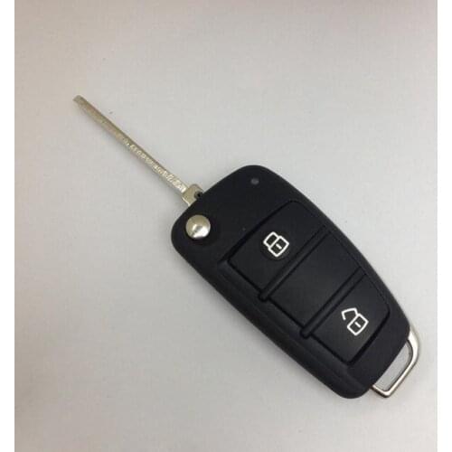 2 Button Replacement Flip Folding Remote Key Case Shell For Chery Tiggo 3 Fob Key Blank Cover