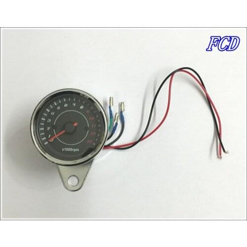 Motorcycle instrument Refit Inductance 13000 RPM tachometer General type LED dual color electronic watch