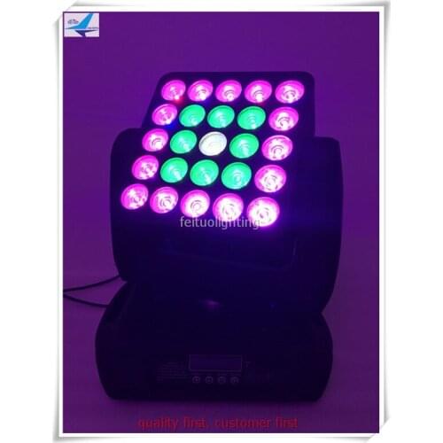 Dot Control 5x5 Matrix Led Moving Head Beam 25 x 12w RGBW 4IN1 Led Wash Moving Head Dmx Moving Head Led Matrix Light With Flight