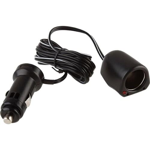 Car cigarette lighter extension cord Car power extension line Car refrigerator socket 12V 2 meters Vehicle power adapter