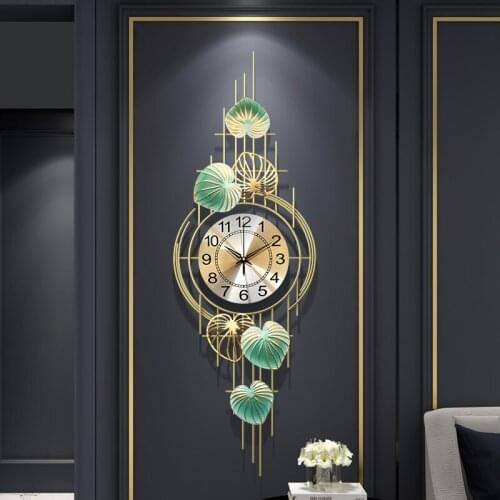 Living room decoration wall clock mechanism 3D wall clock modern design home decor wall stickers Simple Metal Wall digital clock