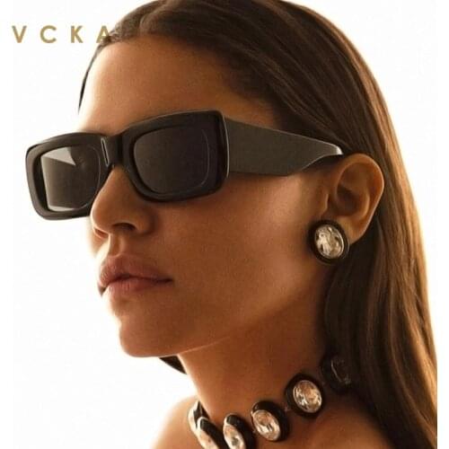 VCKA 2021 Fashion Square Sunglasses Women Designer Luxury Men/Women Sun Glasses Classic Vintage UV400 Outdoor Oculos De Sol