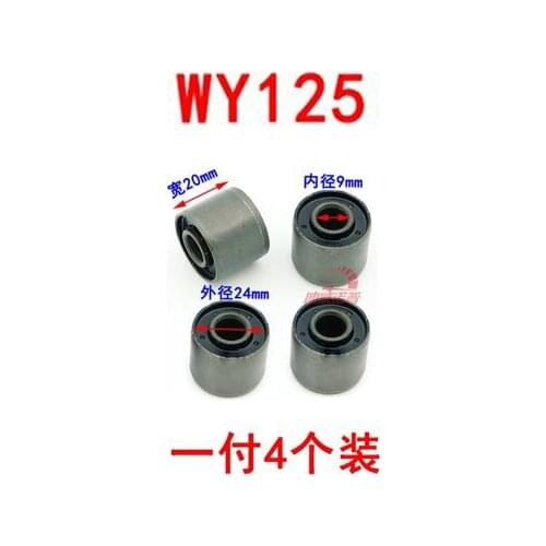 4pieces/set Motorcycle Buffer Rubber Bumper Block For Honda WY125 WY 125 125cc