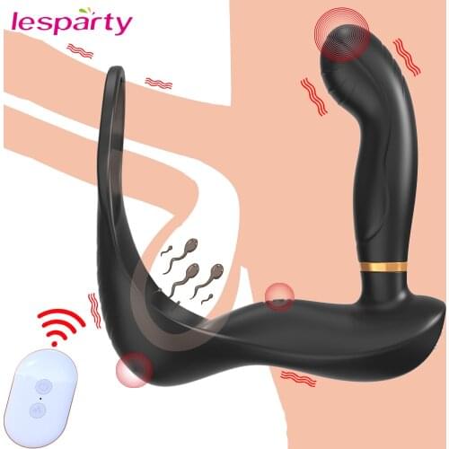 Anal Vibrator Wireless Remote Control Flapping Dildo Vibrators Male Prostate Massager Testicles Stimulator Anal Sex Toys for Men