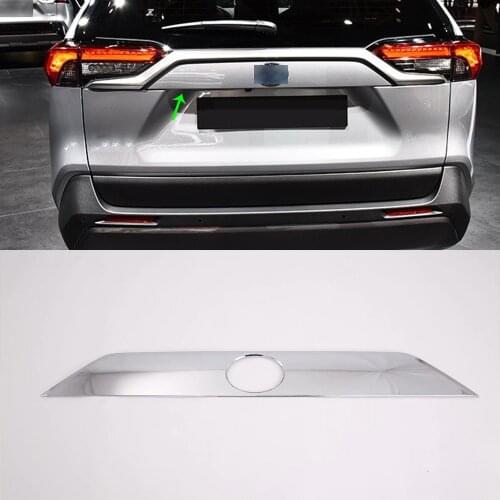 Car Accessories Exterior Rear Boot Trunk Lid Cover Molding Trim Streamer For Toyota RAV4 2019 Adventure Car-styling