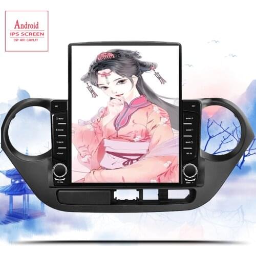 9.7" Car Android 10.0 Radio Multimedia Player For Hyundai Grand I10 2014 - 2016 2020 GPS Navigation Octa Core DSP NO Casstte DVD