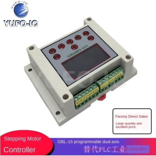 Free Ship 1pcs GBL-15 Programmable Servo Motor Dual-Axis Stepping Machine Controller Replaces PLC Industrial Controller
