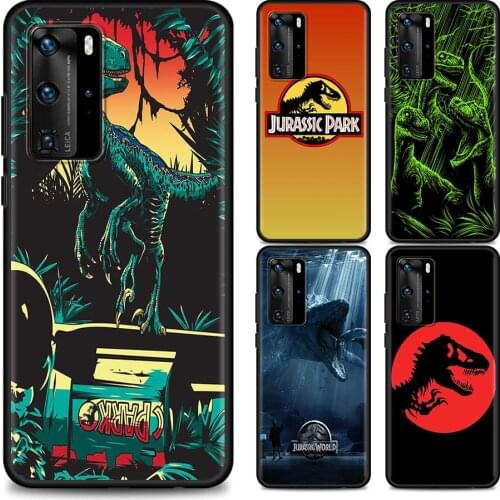 World Jurassic Park Cell Phone Case for Huawei P Smart Z 2019 P30 P40 P20 Pro Mate 20 Lite P10 Mobile Phones Cover Shell