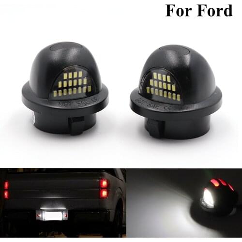 2 pcs 18 LED Number License Plate Tag Light Car Rear License Plate Lights For Ford F150 F-150 F250 F350 1999-2016