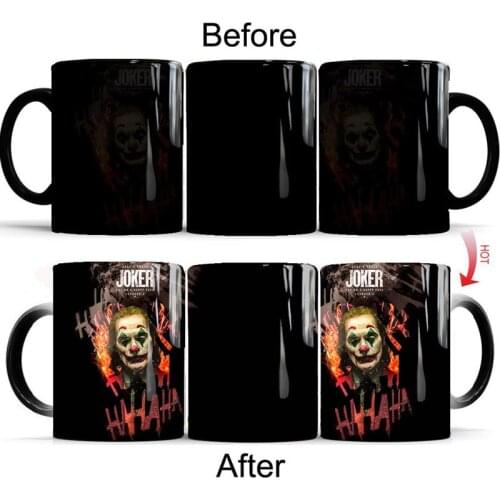 Joker Magic Coffee Mug 350ml 4 Styles Color Change Mugs Creative Milk Tea Cups and Mugs Best Gift for Your Friends