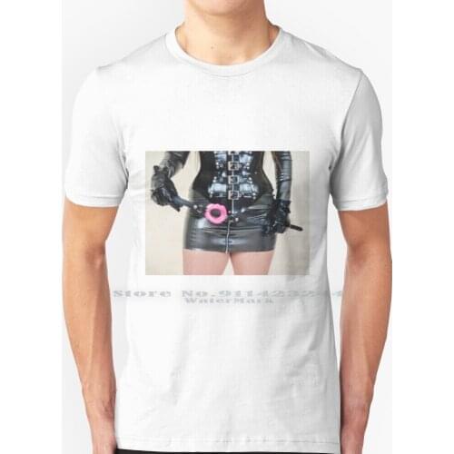 Latex Dominatrix With Gag / Latex Mistress Femdom Dominatrix T Shirt 100% Pure Cotton Femdom Dominatrix Mistress Chastity Slave