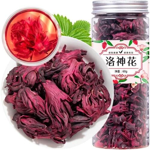 Luoshenhua Flower and Grass Tea Rose Eggplant Beauty and Health Tea Can 60g