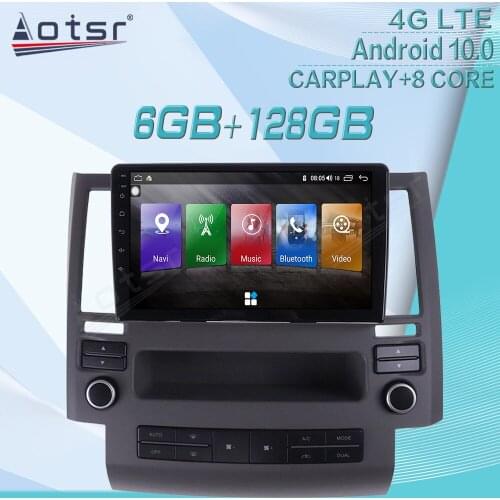 6+128G For infiniti FX35 FX45 2006 - 2009 Android Radio Tape Recorder Car Multimedia Player Stereo Head Unit GPS Navi Auto Audio