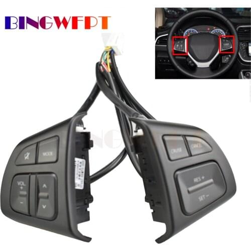 For Suzuki Vitara 2016 2017 2018 multifunctional steering wheel control button Audio phone volume switch BT car accessories