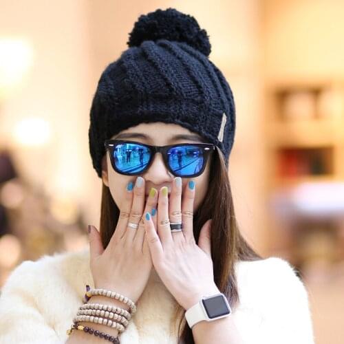 BomHCS Fashion Gift Womens Winter Thick Warm Handmade Hat Beanie Caps