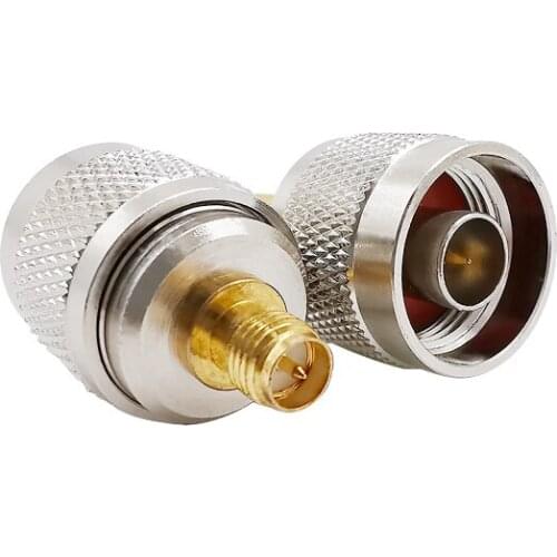 N Type Male Plug to RP SMA Female Jack Straight RF Coaxial Coax Adapter Converter Cable Connector for Antenna Radio WI-FI