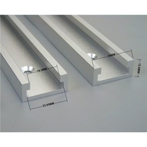 New 1Pcs 30mm T-tracks Aluminum Slot Miter Track Jig Fixture for Router Table Bandsaws Woodworking Tool Length 300/400/600mm