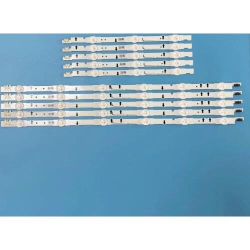 100% New 10 Pieces(5*3LED+5*6LED) UE40H6500 CY-GH040CSLV5H LED strip D4GE-400DCA-R1 R2 D4GE-400DCB-R1 R2 553mm+303mm