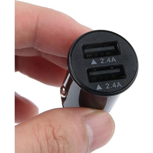 New Arrival Car Cigarette Lighter Dual USB Cars Socket Charger Adapter Suitable For Mobile Phone Tablet Computers MP3