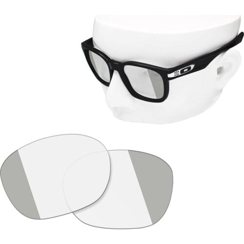 OOWLIT Replacement Lenses of Eclipse Grey Photochromic for-Oakley Garage Rock OO9175 Sunglasses
