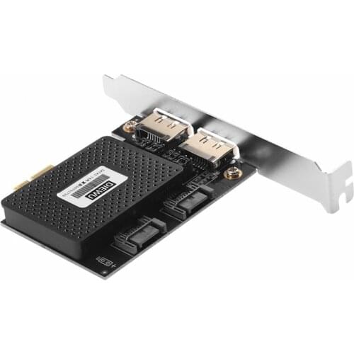 PCI Express PCI-E 1X to 2 ESATA +2 SATA3 Expansion card for ASMedia Supports hot-swapping TXB057