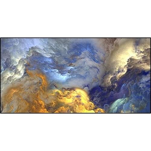 PDMDOG Diy Diamond Painting Artistic Colorful Cloud Diy Simple Diamond Embroidered Golden Cloud Hotel Home Decorative Wall Art