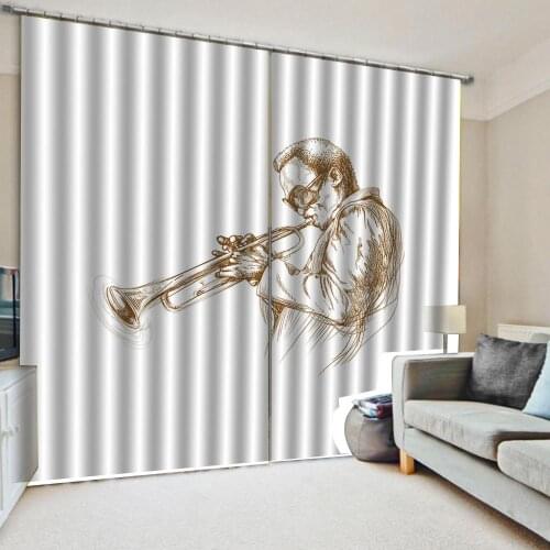 Custom curtains Landscape Grassland carriage Photo Printing Blackout 3D Curtains for Living Room Bedding Room Hotel Drapes