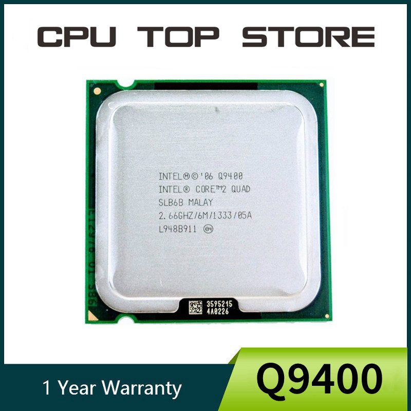 Core 2 Quad Q9400 SLB6B 2.66GHz 6MB 1333MHz Socket 775 Processor cpu 100% Working