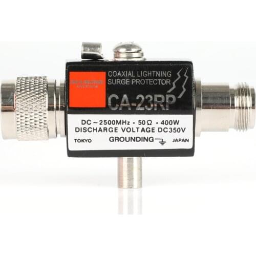Arrestor Lightning Surge Protector N Male Plug to N Female Coaxial 0-2.5GHZ 400W CA-23RP 50ohm DC-2500MHz N Connector