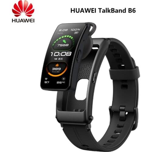 Huawei TalkBand B6 Smart Wristband Bluetooth 5.2 1.53 Inch AMOLED Screen Kirin A1 Processor Call Earphone Talk Band