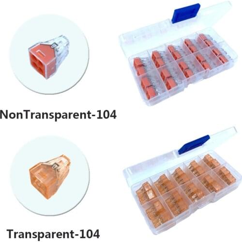 Connector 733-104 20PCS/Box Insert Type Wire Quick Connect Terminal Block Lighting Accessories China Free Shipping