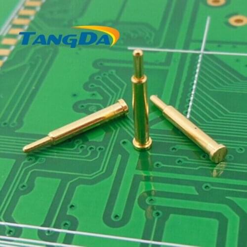 Tangda DHL/EMS D2*13mm 1000PCS pogo pin connector Mobiles Battery spring 1P Thimble Surface Mount SMD gold plate 1u" 1.2A