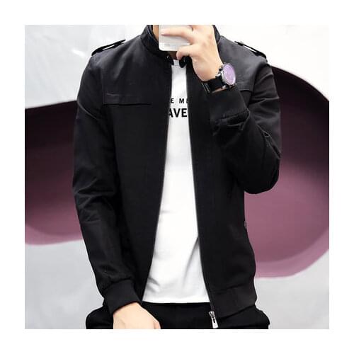 Thin Man Spring Autumn Casual Mens Jackets Slim Plus Size Jacket Cotton Material Jaqueta Masculina HJ500