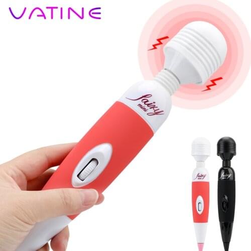 VATINE Powerful AV Vibrator Clit Stimulation Multi-Speed Magic Wand Massager Body Massage Adult Sex Toys for Women