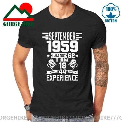 Vintage January February March April May 1959 T shirt men male June July August September October November December 1959 T-shirt