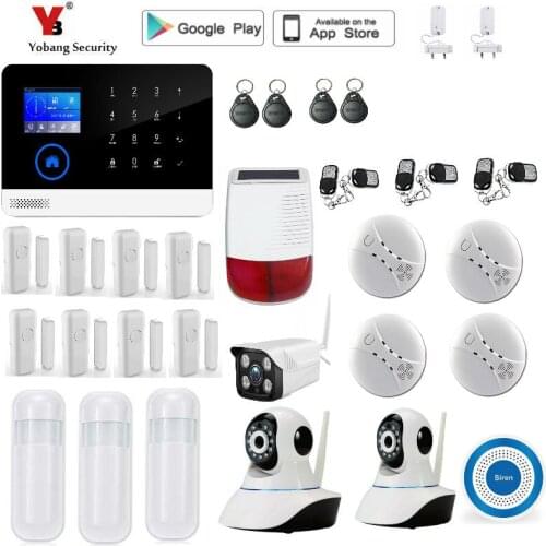 Yobang Security WIFI Gsm Alarm Systems WIFI+GSM+GPRS Wifi Automation GSM Alarm System Home Protection GPRS WIFI GSM Alarm System