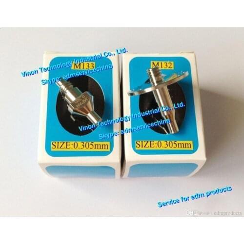 2pcs) Ø0.31mm edm Diamond Dies Guide M132+M133 Upper&Lower X056C833G53+X052B387G53, X056-C833-G53, X052-B387-G53 for DWC-SZ.QA