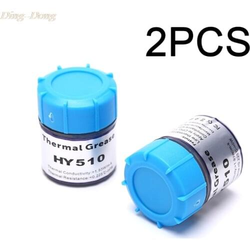 2PCS HY510 Grey CPU Silicone Compound Thermal Paste Conductive Grease Heatsink