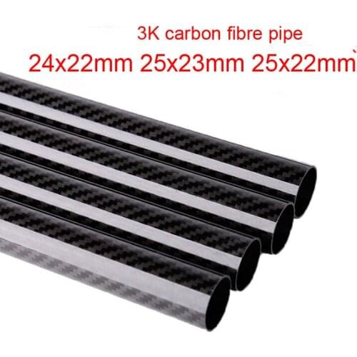 24x22mm 25x23mm 25x22mm 3K carbon fibre tube Hollow Carbon fiber pipe carbon tube CF holder Carbon rod Twill matte Plain light