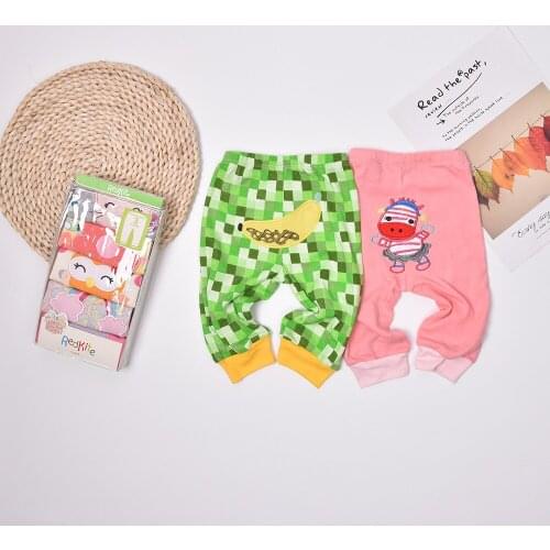 5pcs/lot Cotton Baby PP Pant Cartoon Pattern Cute Infant Girls Trousers 2021 New Spring Fall Long Pants for Newborns Girls