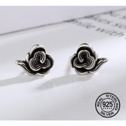 925 Silver Needle Cloud Stud Earrings For Women Men Fashion Korea Trendy Hot Sale Creative Student Jewelry Wholesale Gift INEFFA