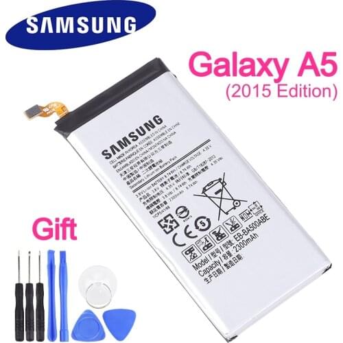 Original Samsung battery for Samsung Galaxy A5(2015 edition) A500 SM-A500F A500F A500K SM-A500FU A5000 A5009 EB-BA500ABE 2300mAh
