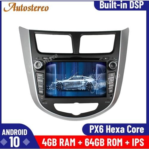 Android 10 Wireless Carplay For HYUNDAI VERNA ACCENT SOLARIS 2011-2016 Car DVD Player GPS Navigation Head Unit Multimedia Player