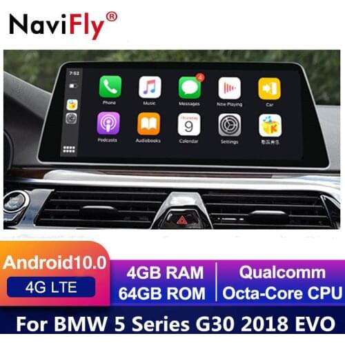 IPS 4G 64G Carplay Auto Android 10 Car dvd Radio Audio Multimedia Player GPS Navigation for BMW 5 Series G30 2018 EVO system g30